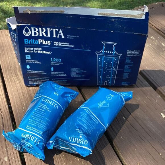 BritaPlus Pitcher Filters (2) Sealed Replacements – Brita Water Purifier - Picture 2 of 3